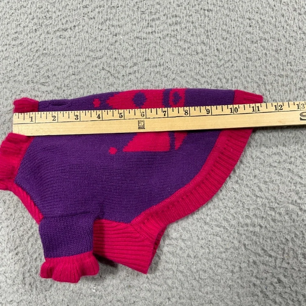 Aristotle Knight Sweater Small Dog S Pink Purple Excellent‎ Cashmere Crown Heart